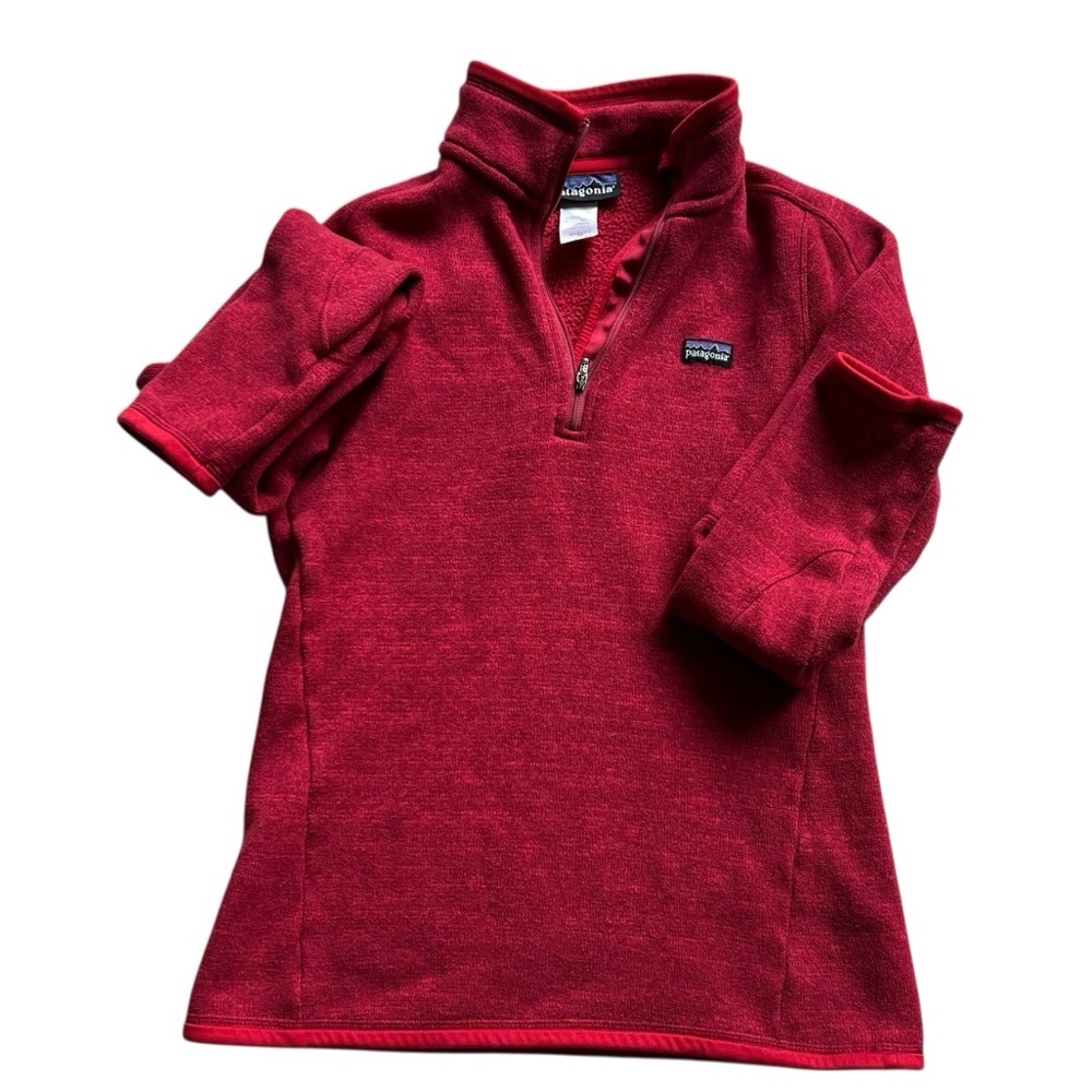 Patagonia Better Sweater 1/4 Zip Fleece Pullover Red Size XS - Picture 2 of 11